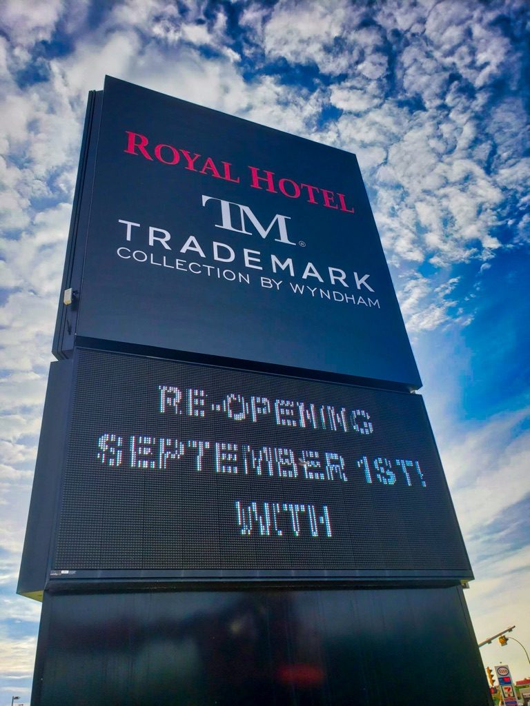 Royal Hotel LED Outdoor Sign