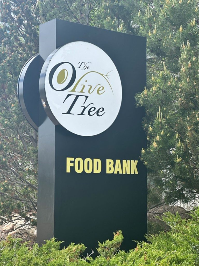 Olive Tree Food bank Monument Sign