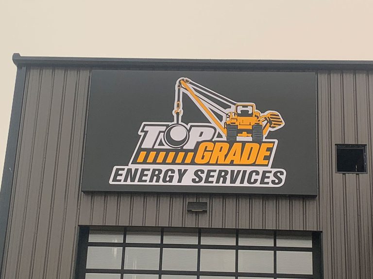 Top Grade Energy Services Flex Face Banner Sign