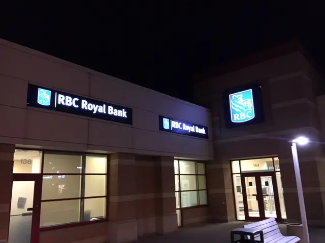 Cabinet signage for RBC Bank