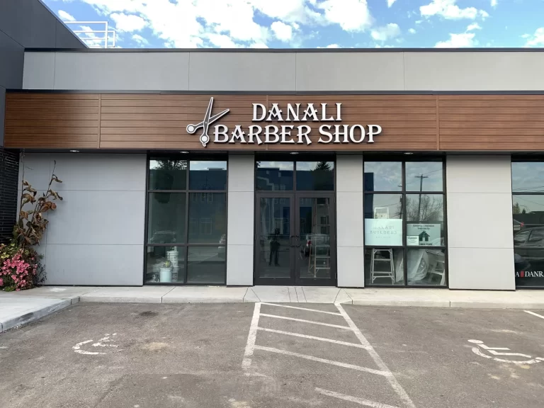 Denali Barber Shop Signage