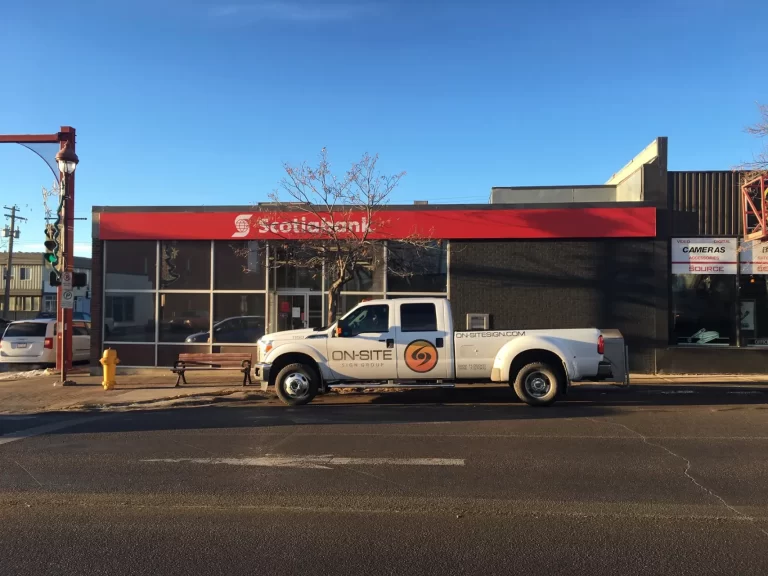 Flexface signage for Scotiabank