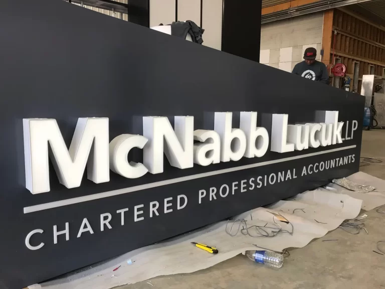 Finished sign for McNabb