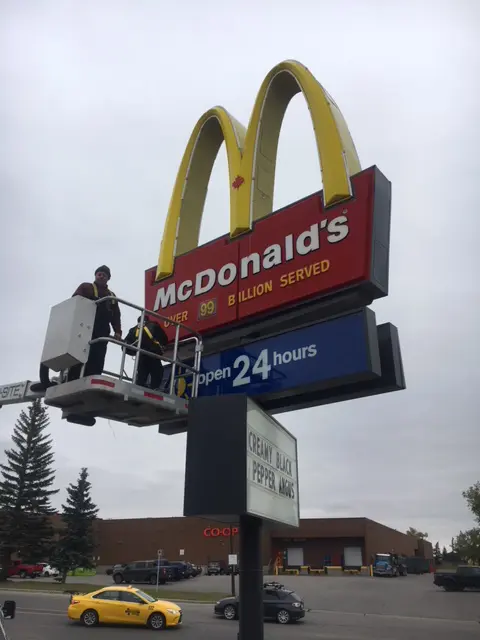 McDonald's Sign Repairs