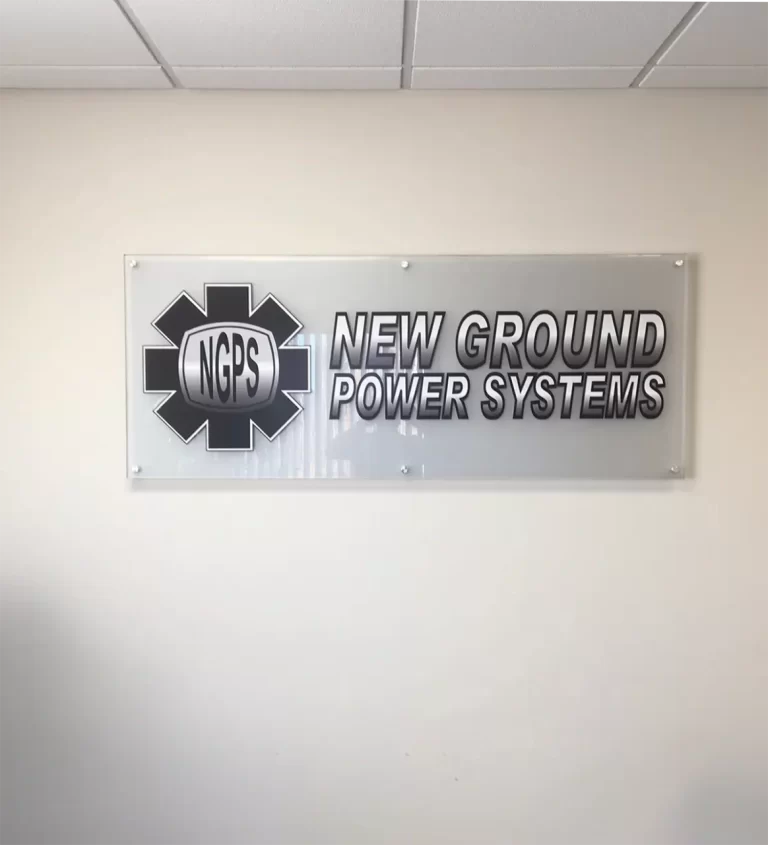 New Ground Power Systems wall sign