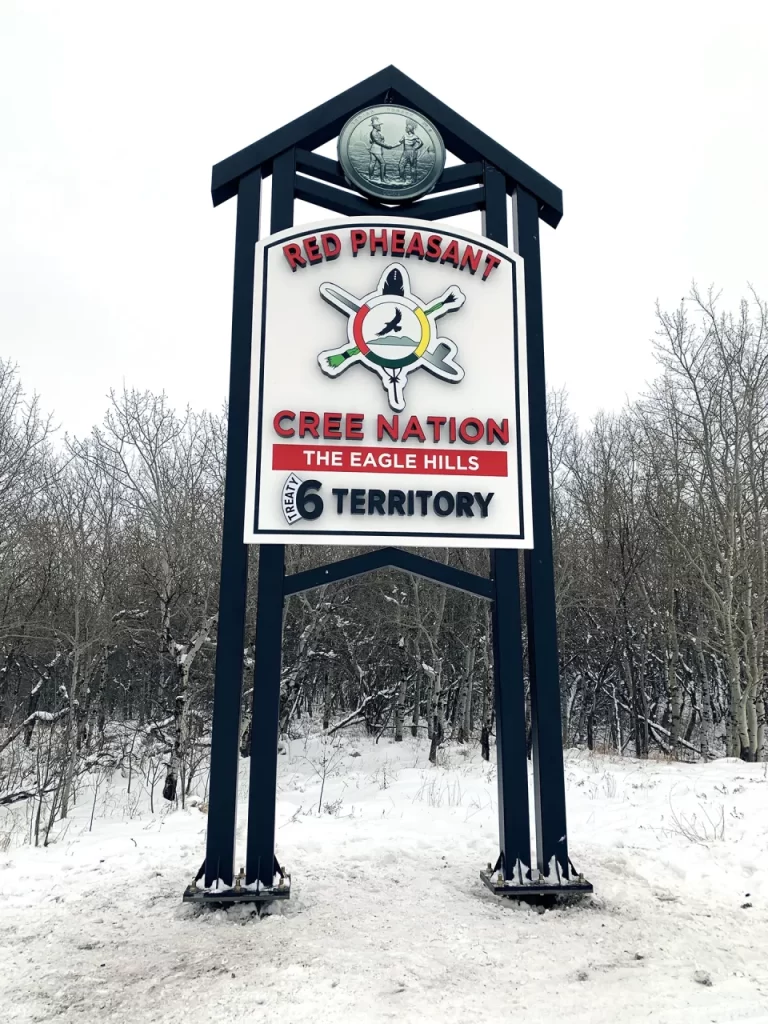 Pylon signage for Cree Nation