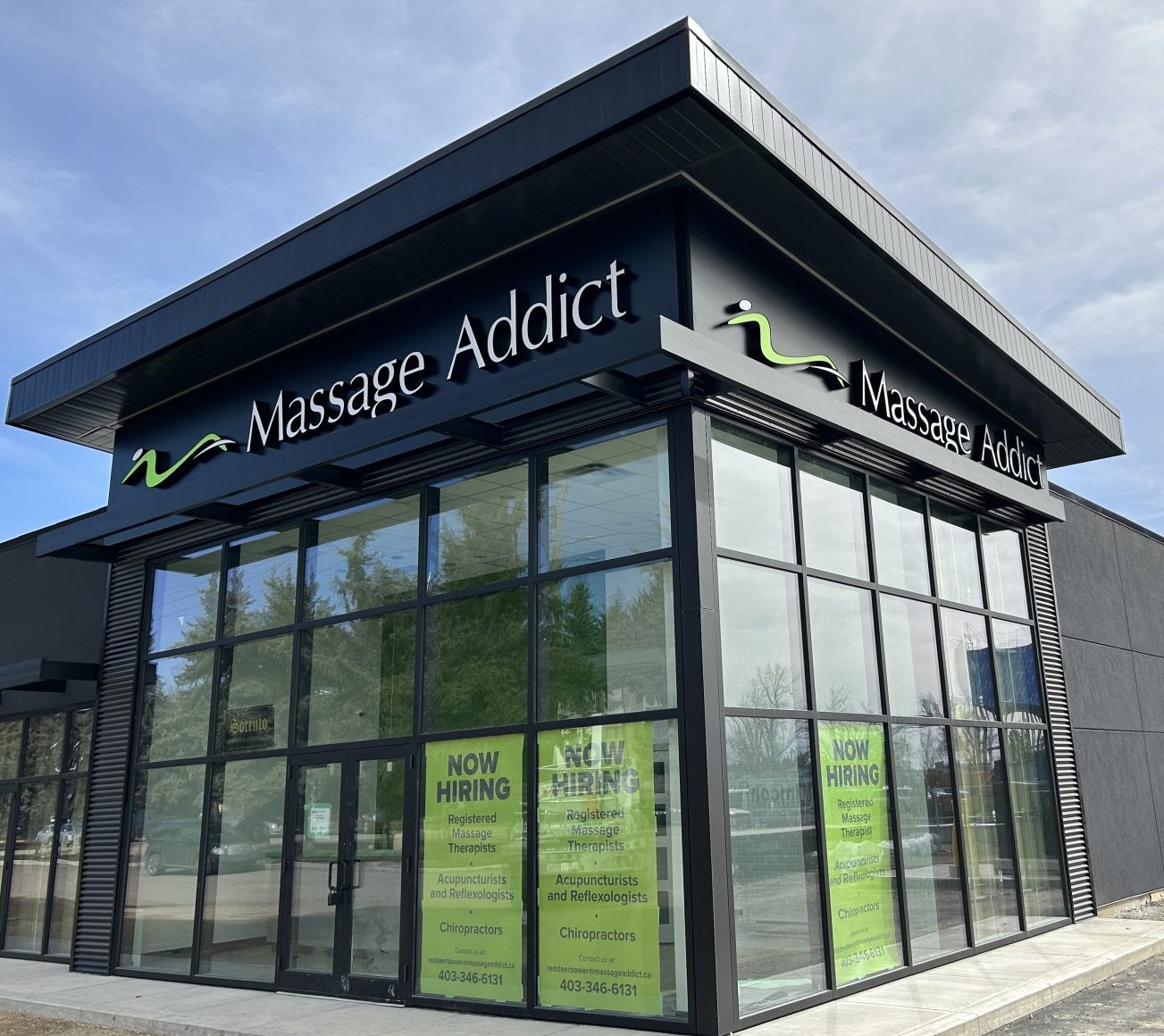 Massage Addict Cabinet Sign